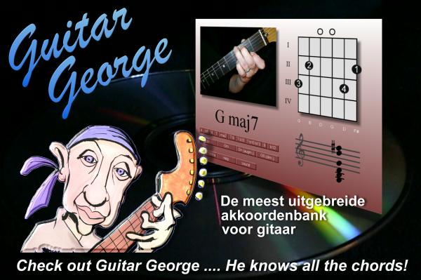 chord reference Guitar George knows all chords  - akkoordenbank voor gitaar Guitar George. 