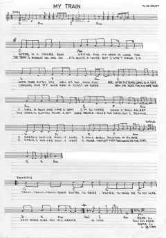 sheet music: My Train (John Freight)