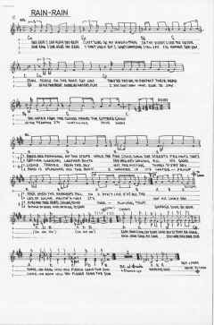 sheet music: Rain (the Attick Brothers)