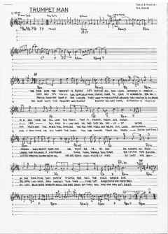 sheet music: Trumpet Man (Patty G)